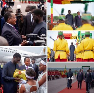 Visite officielle : le Président Bassirou Diomaye Faye accueilli à Brazzaville
